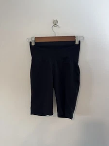 BP Pantaloncini da motociclista a vita alta in cotone biologico, nero, taglia small - Foto 1 di 5