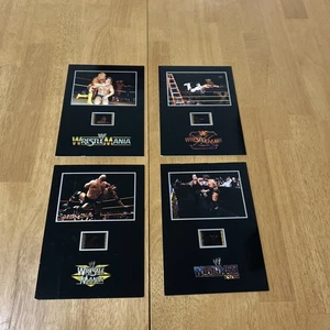 WWE WRESTLEMANIA ANTHOLOGY DVD FILM CELLS COMPLETE SET OF 4 LIMITED EDITION - Picture 1 of 9
