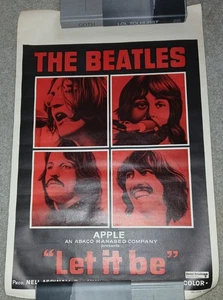 Original LET IT BE POSTER Rolled - Belgium 11 By 21/22 - Picture 1 of 3