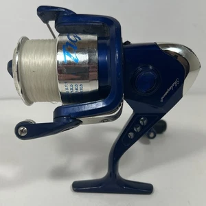 Shakespeare Tiger Freshwater Spinning Reel TS50A Blue Fast Spin Ships Quickly - Picture 1 of 7