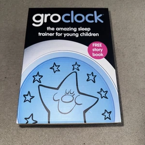 Gro Clock Sleep Trainer Grow Clock luce notturna Gro Company in scatola con libro - Foto 1 di 10
