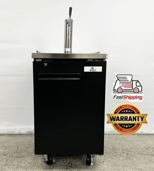 NUEVO Kegerator de cerveza 1 grifo dispensador barra trasera refrigerador barril mini refrigerador NSF ETL Foto 1 de 4