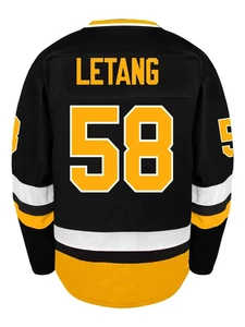 Kris Letang #58 Stiched Hockey Jersey Pittsburgh Penguins Men’s Small - 3XL - Picture 1 of 5