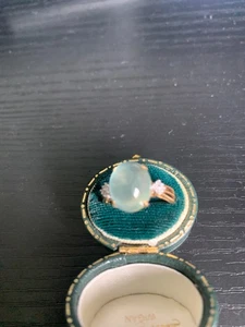 Really lovely quality 9ct gold Opal & diamond ring - Picture 1 of 9