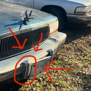 Empujador de parachoques Buick Roadmaster lado del pasajero accesorio de moldura de goma 1992-1996 - Imagen 1 de 23