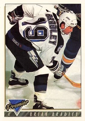 Brian Bradley 1993 Topps Premier #117 Tampa Bay Lightning - Image 1 of 2