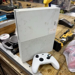Xbox Series One X Model 1681 White Console With Controller Parts Video Game - Picture 1 of 6