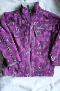 Softshelljacke Jacke Größe 116 - 122 pink von color Kids Klettverschluss Ärmel