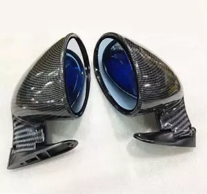 1 Pair ABS Carbon Fiber F1 Style Side Wing Rear View Mirror Fit For Car Truck - Picture 1 of 7