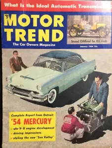MOTOR TREND ~ Jan. 1954 ~ REAL NICE SHAPE!!! - Picture 1 of 5