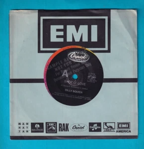 Billy Squier 1986 Oz promo "Capitol" 45rpm single- Shot O' Love / One Good Woman - Picture 1 of 2