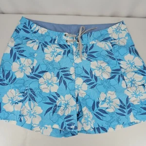 The North Face Floral Boardshorts Badehose blau weiß Größe 10 - Bild 1 von 6