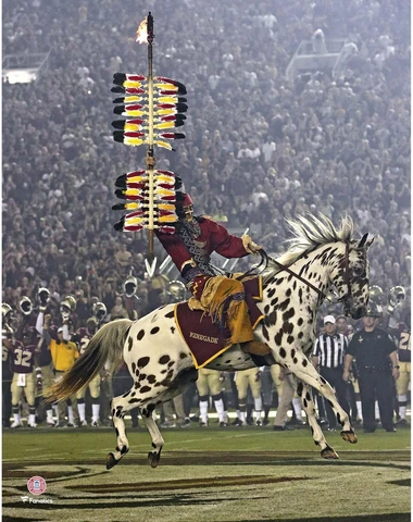 Florida State Seminoles Unsigned Osceola and Renegade Pre-Game Photo Cover