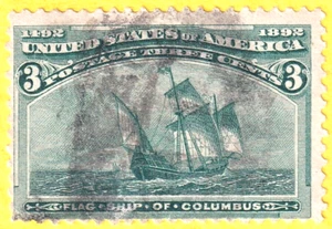 jis36 US STAMP SC# 232 3c 1893 USED CV$15.00 768 - Picture 1 of 2