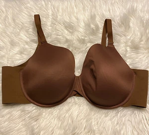 Cacique 46D Bra Brown Lightly Lined Full Coverage Underwire Back Closure - Picture 1 of 7