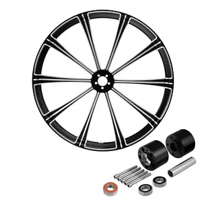 30'' Front Wheel Rim Dual Disc Wheel Hub Fit For Harley Touring 2008-2024 09 ABS - Picture 1 of 13