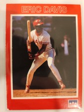 1990 Starline Eric Davis # 3 Cincinnati Reds