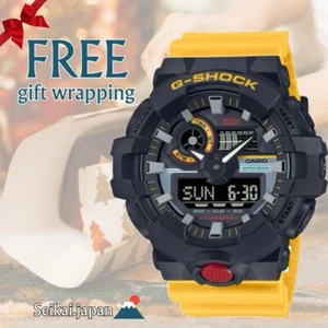 CASIO G-SHOCK GA-700MT-1A9JF Mix Tape Series Analog Digital Watch Yellow NEW - Picture 1 of 5