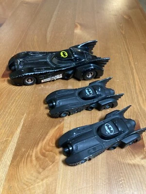 3 Batmobile Vintage Diecast Batman DC Comics 1989 & 92 ERTL  - Image 1 of 4