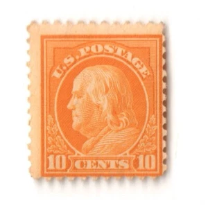 US 1917 Sc# 510 MINT MNH Yellow Orange Franklin w/ light corner crease CV$34 - Picture 1 of 2