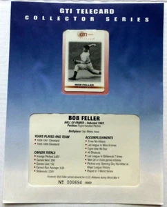 TK1X  GTI Telephonkarte/Phone Card $5. Bob Feller - Baseball Pitcher. - Bild 1 von 2
