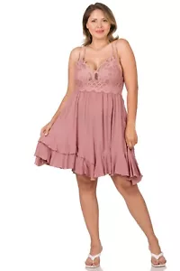 Fabulous Plus Size Cami Dress Lt. Rose 2XL - Picture 1 of 3