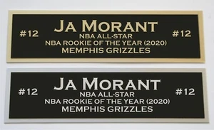 Ja Morant nameplate for signed autographed basketball photo jersey or case  - Picture 1 of 2