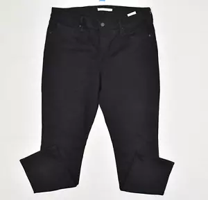 Jeans skinny Levi's donna cotone nero taglia 18 classico vita media zip tinta unita - Foto 1 di 8