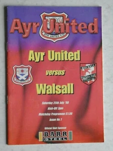 Ayr United v Walsall 1998/99 Friendly - Picture 1 of 1