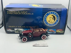 Franklin Mint 1932 Ford Bonnie & Clyde Convertible Sedan, 1:24, Nice, Boxed - Picture 1 of 21