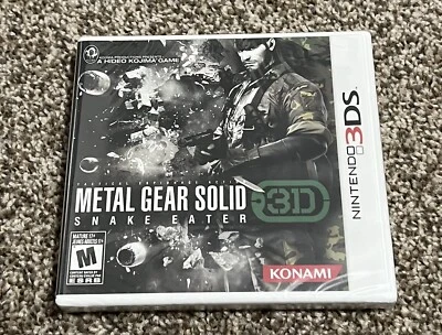Metal Gear Solid 3 Snake Eater 3D Nintendo 3DS 1ª impresión pliegue en Y sellado de fábrica Foto 1 de 4