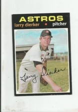 1971 Topps Larry Dierker #540 Houston Astros
