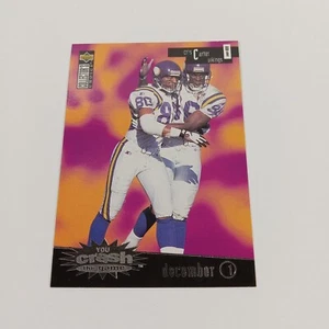 1996 Collector's Choice You Crash the Game Silver Cris Carter (December 1) HOF - Picture 1 of 2