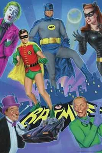 Batman '66 Druck Poster Robin Joker Catwoman Riddler Pinguin Doug Pagacz x/215 - Bild 1 von 10
