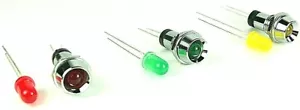 LED BEZEL Lamp Holder for 5mm LEDs, Choice of 3 LED Colors - New! - Picture 1 of 11