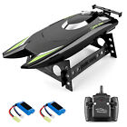 Remote Control Boats for Pool and Lake 25KM/H 2.4GH 2CH RC Boat Black Toys T5C2