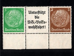 OPC 1939 Alemania Hindenburg impresión agregada Mi#W74 montada sin montar o nunca montada 48064 - Imagen 1 de 2
