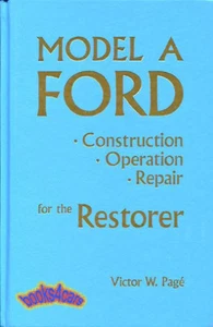 MODEL A FORD REPAIR MANUAL BOOK RESTORATION SHOP CONSTRUCTION OPERATION PAGE - Picture 1 of 1