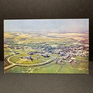 COLLEGE STATION TX Postcard TEXAS A&M CAMPUS AERIAL PHOTO Student Center/Airport - Picture 1 of 2