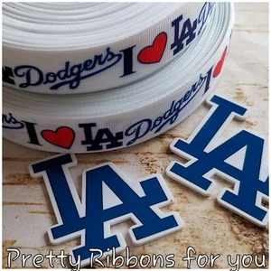Dodgers Baseball 7/8" l'inserzione è per 6 iarde e 4 resine piatte - Foto 1 di 1