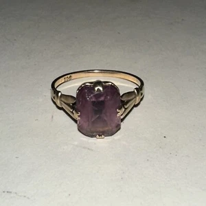 1940s Amethyst Ring Sz 6.75-7.25ish - Picture 1 of 6