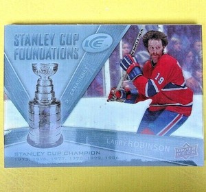 2008-09  LARRY ROBINSON  STANLEY CUP FOUNDATIONS  Ice #SCFLR  Montreal Canadiens