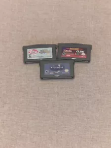 Gameboy Advance 3 Game Lot Ratatouille, Pollyanna Pocket, Risk Battleship Clue - Picture 1 of 6