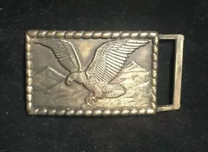Fibbia Cintura Vintage Ottone con Aquila - Foto 1 di 3