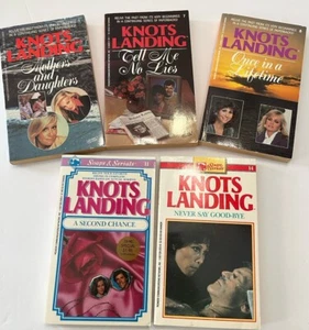Vintage Knots Landing lot of 5 Soaps and Serials Paperback Books 5 7 8 11 14 - Picture 1 of 8