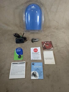 Motorola H500 Bluetooth Wireless Headset with Wall Charger Black (98750H) - Picture 1 of 18