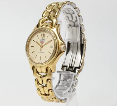 [Casi COMO NUEVO] TAG Heuer SEL Profesional S04.713M 34 mm Esfera Dorada Qz Reloj para Hombres Foto 1 de 4