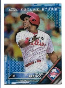 Maikel Franco 2016 Topps cromo refractor azul #64 #004/150 Phillies - Imagen 1 de 2