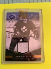 2011-12 PANINI LIMITED ERIC LINDROS JERSEY CARD 96/99 ~ #12 TORONTO 