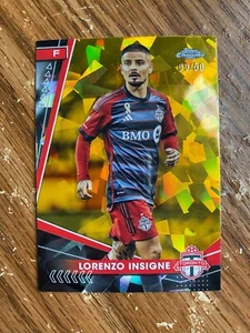 2024 Topps Chrome MLS Sapphire Lorenzo Insigne Gold Refractor 9/50 - Picture 1 of 1